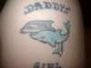 dolphins & daddy's girl tattoo