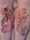 girl and koi tattoo