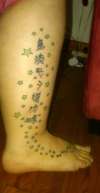 kanji and stars tattoo