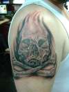 skull (cover up) tattoo