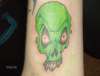 Alien Skull Head tattoo