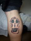 Dali Skull tattoo