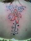 Flower action tattoo