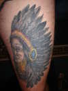 Indian chief tattoo