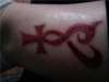 My ankh w/ heart attached tattoo