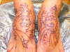 Outline on Feet tattoo