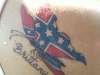 Rebel flag butterfly tattoo