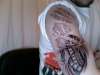 Ripped Bio-Mech Unfinished tattoo