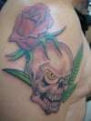 Skull n rose tattoo