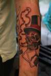 Smoking Skull tattoo