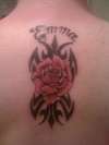 Tribal Rose tattoo