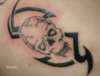 skull tribal tattoo