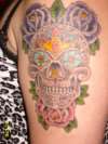 sugar skull tattoo