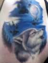 Donna's wolf tattoo