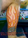 FLAME &DICE tattoo