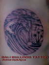 Japanese wave tattoo