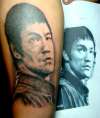 Portrait Bruce Lee tattoo