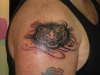 Tiger and tribal tattoo