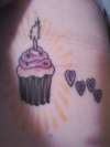 cupcake sun tattoo