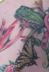 frog and butterfly tattoo