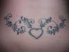 heart and leaves tattoo