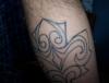 Tribal Maple Leaf tattoo