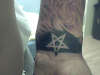 pentagram little tattoo
