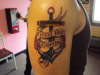 Anchor and Banner tattoo