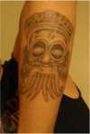 Aztec Influence Mask tattoo