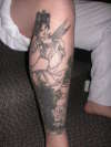 Geisha Leg Sleeve 1 (unfinished) tattoo