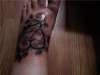 Heart on foot tattoo