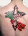 Italiano cross finished tattoo