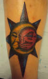 Moon and Sun tattoo