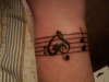 Music tattoo