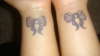 Purple Bow Ribbon Tattoos tattoo