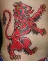 Rampant Lion Tattoo