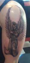 Warrior Guardian Angel tattoo