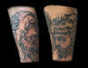 evil jesus and mary tattoo