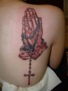 praying hands tattoo