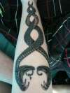 metal gear snakes tattoo