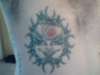 sun face tattoo