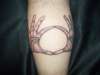 3OH!3 hands tattoo