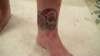 Ankle Sugar Skull tattoo