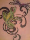 Frog and Dragonfly tattoo