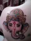 Ganesha on shoulder tattoo