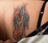 Koi right Shoulder Blade tattoo
