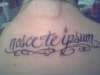 Nosce Te Ipsum tattoo