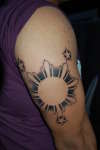 Philippines Sun & Stars tattoo