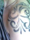 Shoulder Tattoo after healing tattoo