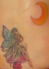 fairy and moon tattoo